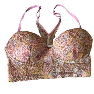 Victoria's Secret Body By Victoria Lace Padded No Wire 32C Bralette Bar #BD